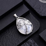 FREE Today: Positivity Strength  Natural Green Aventurine Dragonfly Teardrop Shape Inlay Crystal Necklace