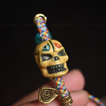 Buddha Stones Bone The Lord Of The Corpse Forest Keep Away Evil Spirits Braided Rope Bracelet