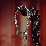 Buddha Stones Copper Buddha Braided Rope Compassion Bracelet
