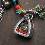 Buddha Stones Copper Buddha Amitabha Braided Rope Serenity Bracelet