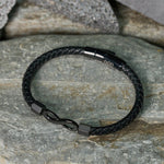 Buddha Stones Angel Numbers Infinity Symbol Leather Faith Bracelet