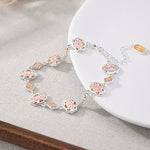 FREE Today: New Beginning and Balance Copper Enamel Lotus Floral Bracelet