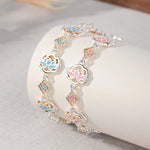 FREE Today: New Beginning and Balance Copper Enamel Lotus Floral Bracelet