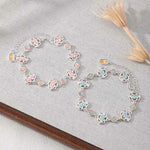 FREE Today: New Beginning and Balance Copper Enamel Lotus Floral Bracelet