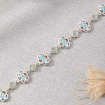 FREE Today: New Beginning and Balance Copper Enamel Lotus Floral Bracelet