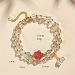 Buddha Stones Natural Strawberry Quartz Double Wrap Crystal Healing Bracelet