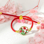 FREE Today: Protection Strength Resin Handmade Birth Flower Adjustable Braided Rope Bracelet