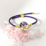 FREE Today: Protection Strength Resin Handmade Birth Flower Adjustable Braided Rope Bracelet