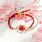 FREE Today: Protection Strength Resin Handmade Birth Flower Adjustable Braided Rope Bracelet