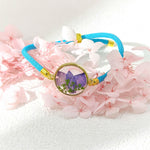 FREE Today: Protection Strength Resin Handmade Birth Flower Adjustable Braided Rope Bracelet