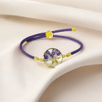 FREE Today: Protection Strength Resin Handmade Birth Flower Adjustable Braided Rope Bracelet