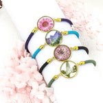 FREE Today: Protection Strength Resin Handmade Birth Flower Adjustable Braided Rope Bracelet