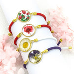 FREE Today: Protection Strength Resin Handmade Birth Flower Adjustable Braided Rope Bracelet