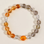 Buddha Stones Natural Crystals Silver Sheen Obsidian Chinese Zodiac Protection Bracelet