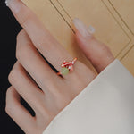 FREE Today: Luck and Success Copper Koi Fish Pearl Inspired Adjustable Ring