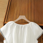 Buddha Stones Summer Boho Embroidery Floral Women's Short Sleeve T-Shirts