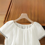 Buddha Stones Summer Boho Embroidery Floral Women's Short Sleeve T-Shirts
