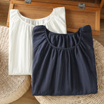 Buddha Stones Summer Boho Embroidery Floral Women's Short Sleeve T-Shirts
