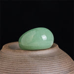 Buddha Stones Natural Green Aventurine Wide Balance Ring