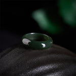 FREE Today: Healing and Luck Natural Cyan Jade Ring