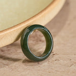 FREE Today: Healing and Luck Natural Cyan Jade Ring