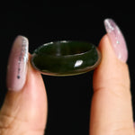 FREE Today: Healing and Luck Natural Cyan Jade Ring