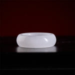 FREE Today: Luck and Wealth Natural Golden Silk Jade Ring