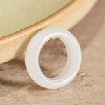 FREE Today: Luck and Wealth Natural Golden Silk Jade Ring