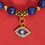 Buddha Stones Natural Lapis Lazuli Evil Eye Balance Bracelet