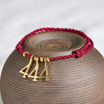 Buddha Stones 777 444 333 222 111 Angel Number Red String Luck Braided Bracelet