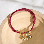 Buddha Stones 777 444 333 222 111 Angel Number Red String Luck Braided Bracelet