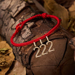 Buddha Stones 777 444 333 222 111 Angel Number Red String Jade Protection Braided Bracelet