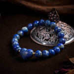 Buddha Stones Natural Amethyst Green Aventurine Tiger Eye Strawberry Quartz Love Heart Spiritual Bracelet