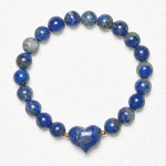 Buddha Stones Natural Amethyst Green Aventurine Tiger Eye Strawberry Quartz Love Heart Spiritual Bracelet