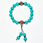 Buddha Stones Tibetan Turquoise Protection Wrist Mala