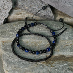 FREE Today: Protection and Courage 2Pcs Natural Tiger Eye Black Obsidian String Bracelet