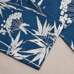 Buddha Stones Cotton Bamboo Leaf Floral Pattern Men's Tapered Pants With Pockets
