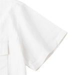 Buddha Stones Summer Casual Solid Buttons Men's Short Sleeve Shirts With Decorative Pockets