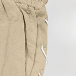 Buddha Stones Summer Casual Drawstring Side Slit Solid Bermuda Shorts Men's Straight Leg Pants With Pockets