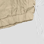 Buddha Stones Summer Casual Drawstring Side Slit Solid Bermuda Shorts Men's Straight Leg Pants With Pockets