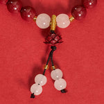 Buddha Stones Cinnabar Lotus Enlightenment Bracelet