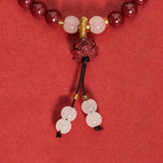 Buddha Stones Cinnabar Lotus Enlightenment Bracelet