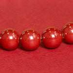 Buddha Stones Cinnabar White Cat's Eye Calm Bracelet