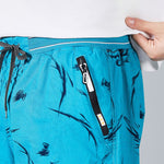 Buddha Stones Summer Drawstring Abstract Print Cotton Men's Shorts With Pockets