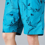 Buddha Stones Summer Drawstring Abstract Print Cotton Men's Shorts With Pockets