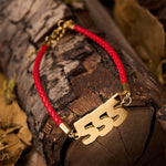 Buddha Stones Angel Numbers Titanium Steel Adjustable String Faith Bracelet