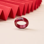Buddha Stones Cinnabar Round Carved 444 Angel Number 888 Angel Number Blessing Ring