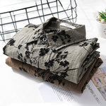 Buddha Stones Summer Casual Button-Up Floral Men's Short Sleeve Shirt With Decorative Pocket