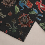 Buddha Stones Cotton Bohemian Sun Figure Pattern Men's Tapered Pants With Pockets