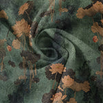 Buddha Stones Cotton Lotus Floral Pattern Men's Short Sleeve Half Button Shirt